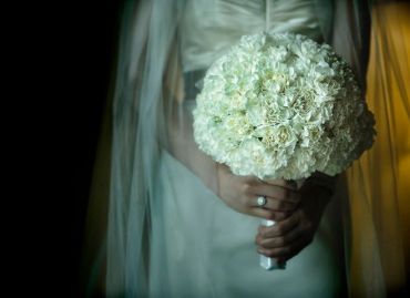 A well-favored white bouquet intricately made by o… - wedding & event decoration services in Davao City