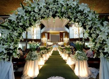 “Love does not consist of gazing at each other, bu… - wedding & event decoration services in Davao City